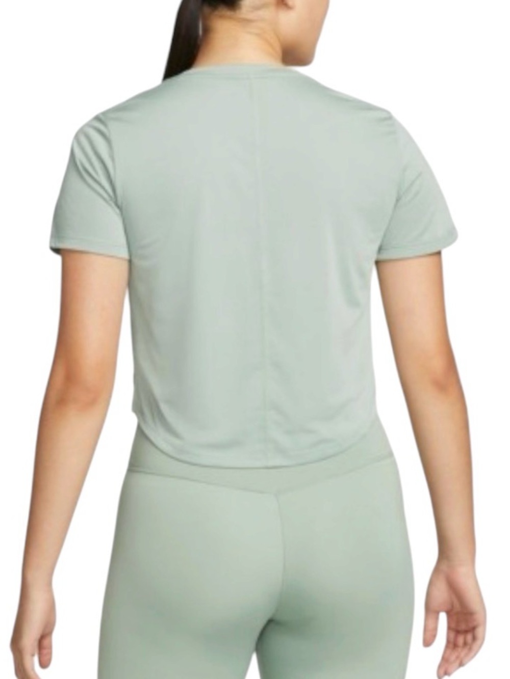 Nike Mint Green Graphic Bling Short Sleeve Crop Tee Dri Fit - Picture 7 of 8